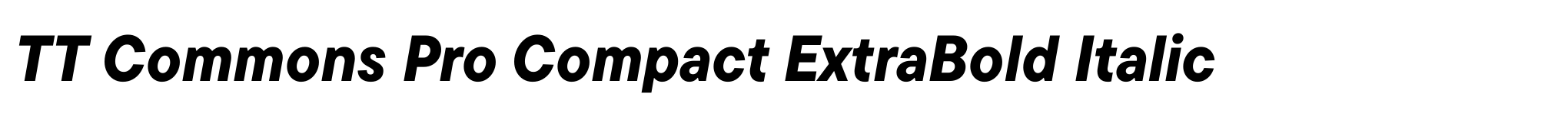 TT Commons Pro Compact ExtraBold Italic image